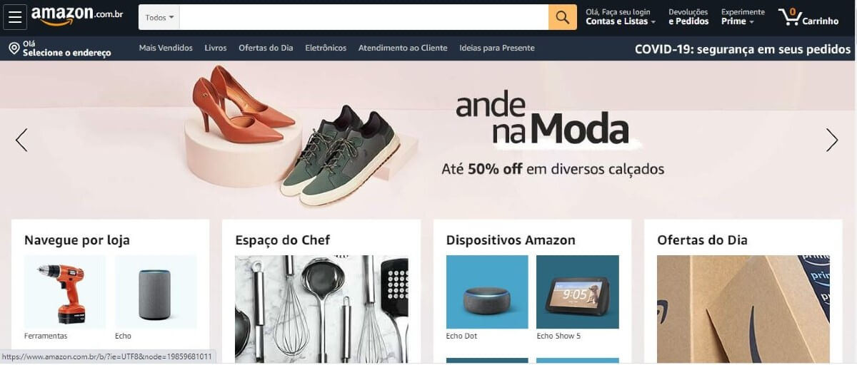 varios produtos de varias lojas virtuais no marketplace amazon