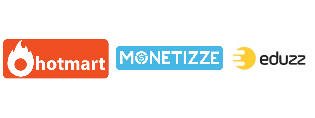 logotipo das melhores plataformas para afiliados homart monetizze eduzz